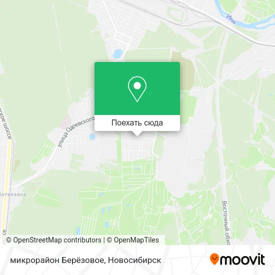 Карта микрорайон Берёзовое