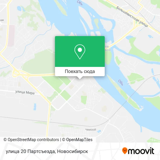 Карта улица 20 Партсъезда