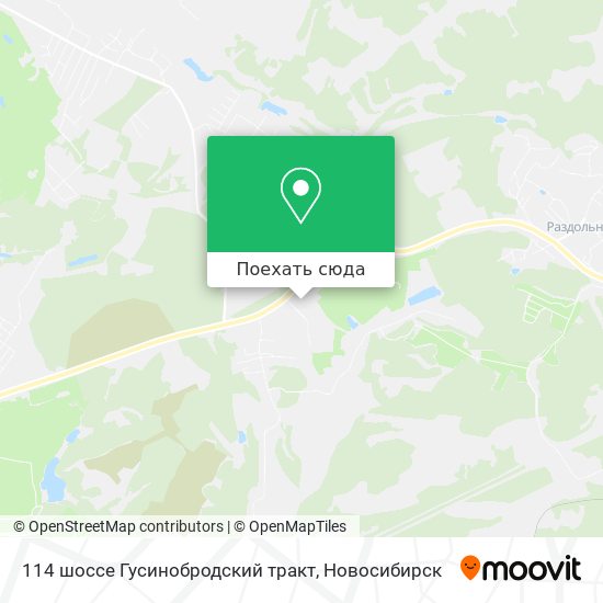 Карта 114 шоссе Гусинобродский тракт