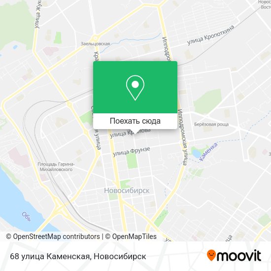 Карта 68 улица Каменская