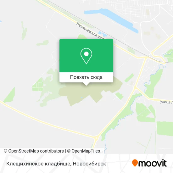 Карта Клещихинское кладбище