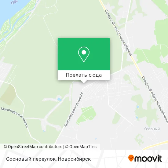 Карта Сосновый переулок