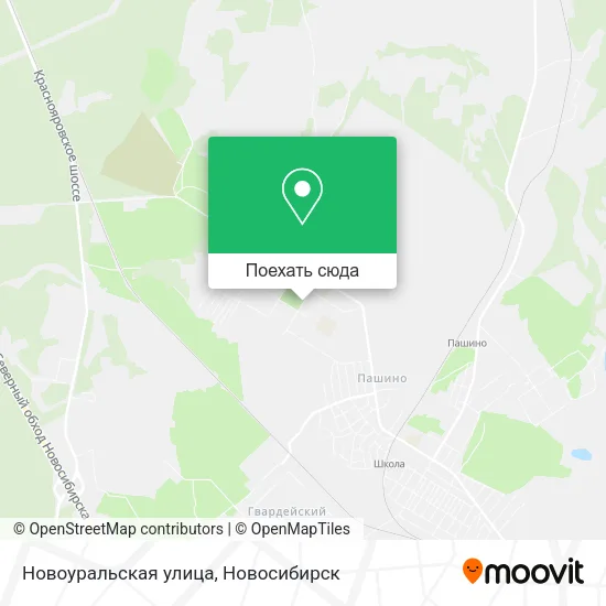 Карта Новоуральская улица