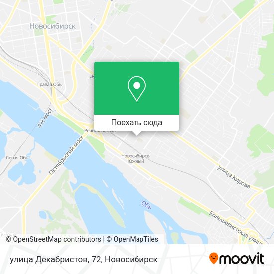 Карта улица Декабристов, 72