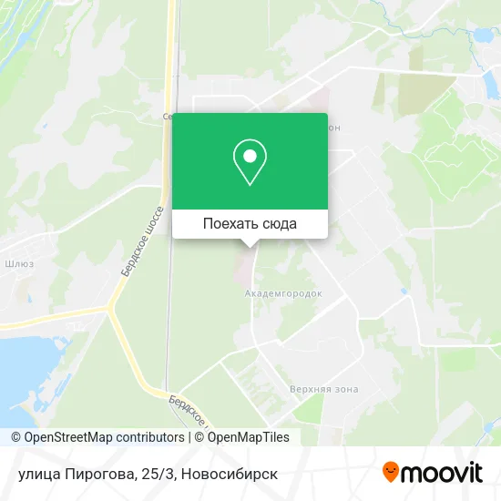 Карта улица Пирогова, 25/3