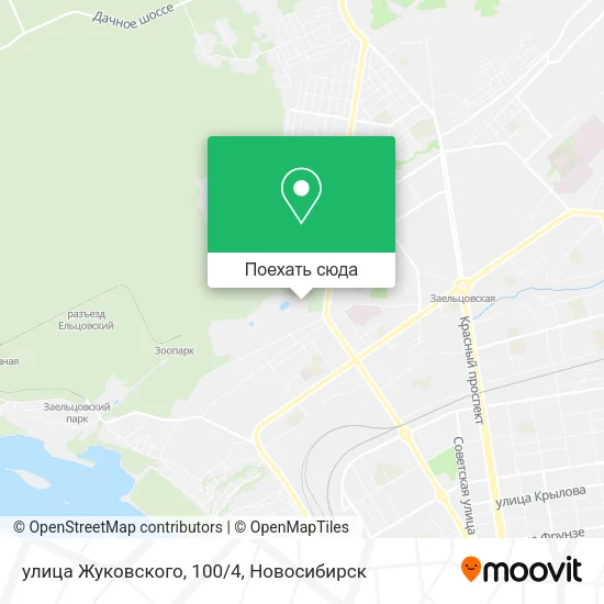 Карта улица Жуковского, 100/4