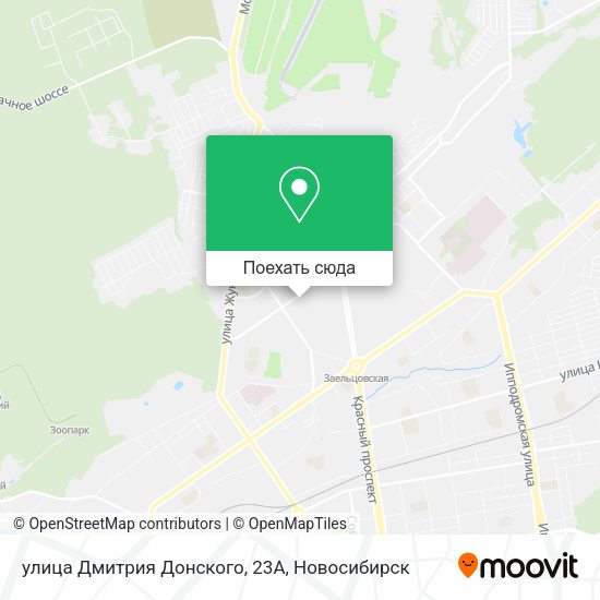 Карта улица Дмитрия Донского, 23А
