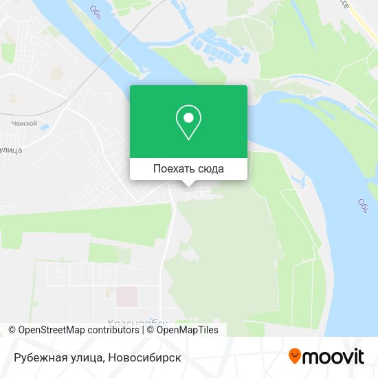 Карта Рубежная улица