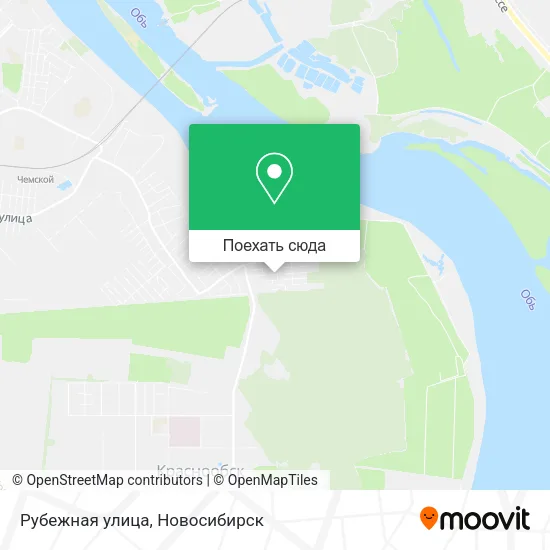 Карта Рубежная улица