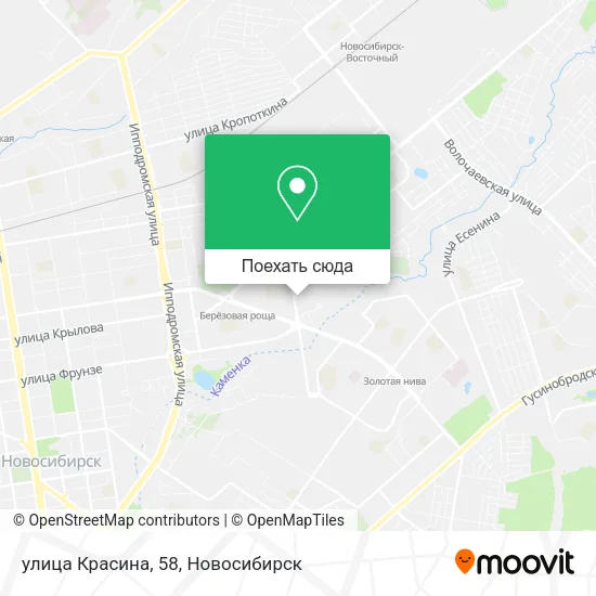 Карта улица Красина, 58