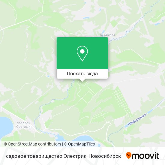 Карта садовое товарищество Электрик