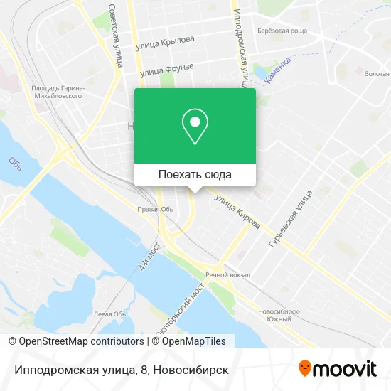 Карта Ипподромская улица, 8