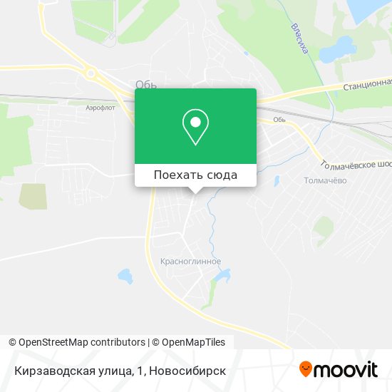 Карта Кирзаводская улица, 1