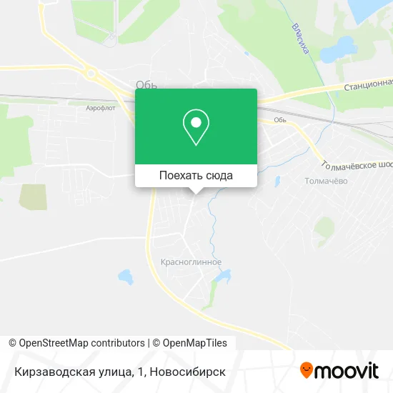 Карта Кирзаводская улица, 1