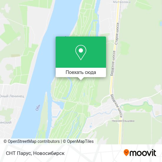 Карта СНТ Парус