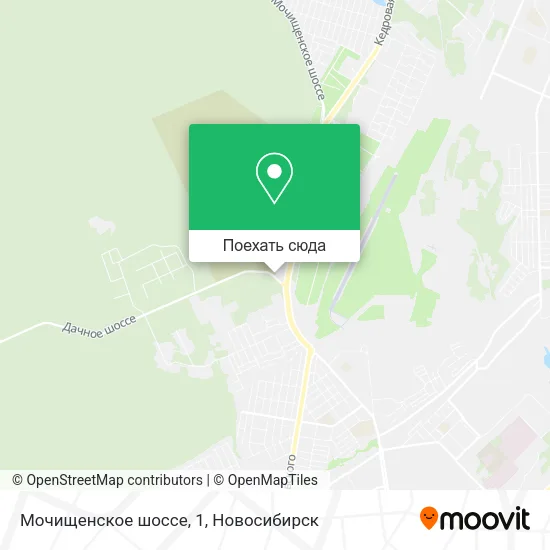 Карта Мочищенское шоссе, 1