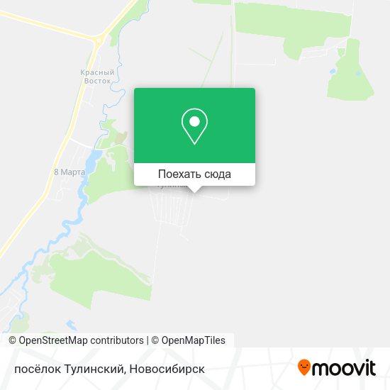 Карта посёлок Тулинский