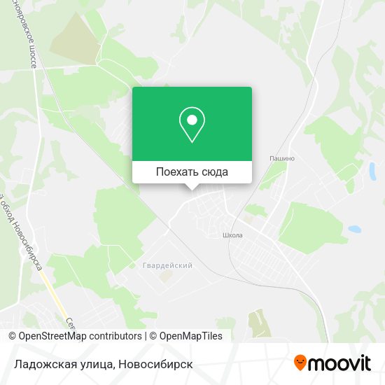 Карта Ладожская улица