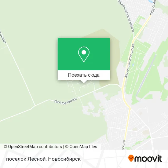 Карта поселок Лесной