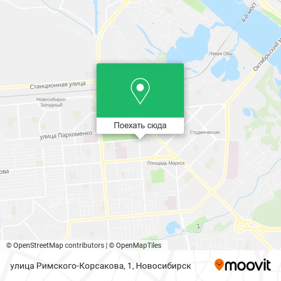 Карта улица Римского-Корсакова, 1