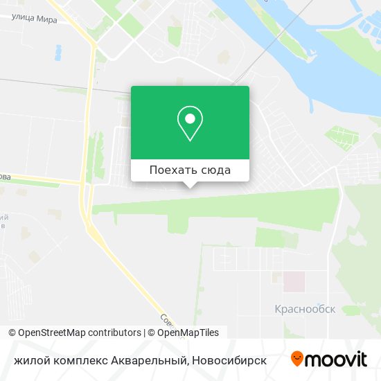 Карта жилой комплекс Акварельный