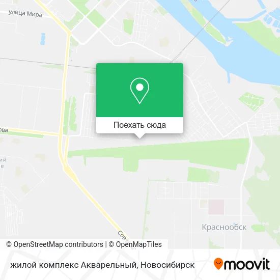 Карта жилой комплекс Акварельный