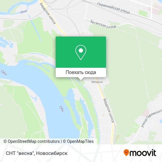 Карта СНТ "весна"