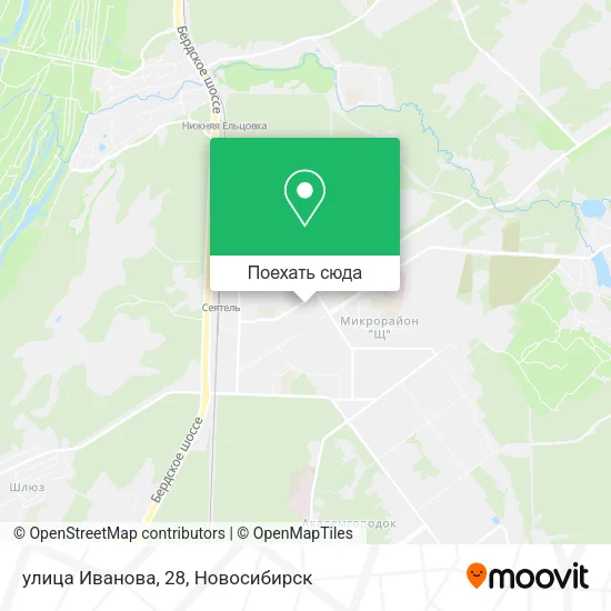 Карта улица Иванова, 28