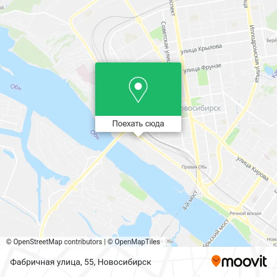 Карта Фабричная улица, 55