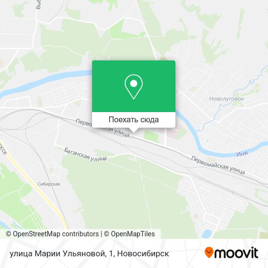 Карта улица Марии Ульяновой, 1