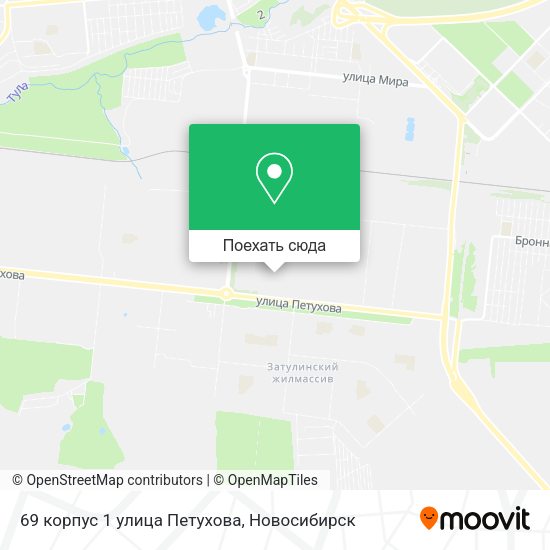 Карта 69 корпус 1 улица Петухова