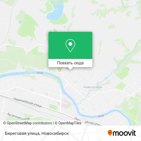 Карта Береговая улица