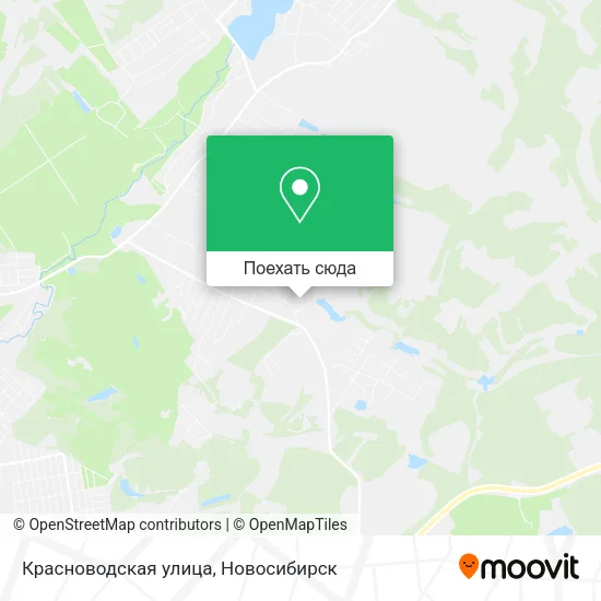 Карта Красноводская улица