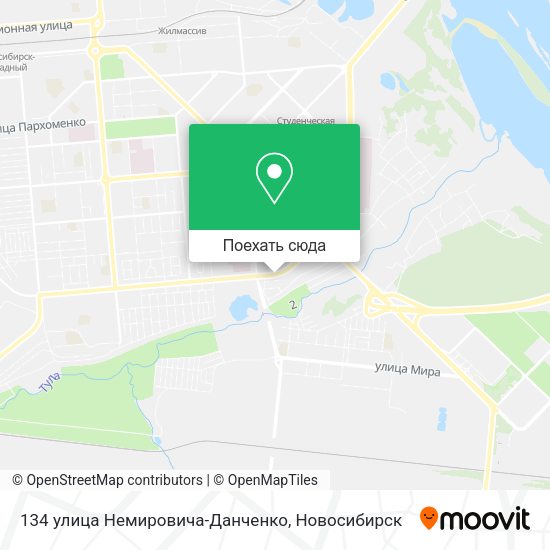 Карта 134 улица Немировича-Данченко