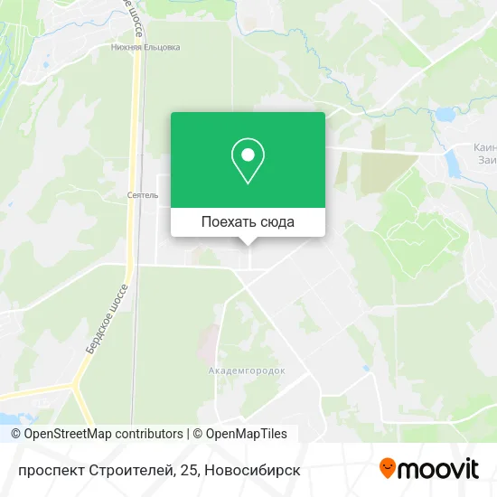 Карта проспект Строителей, 25