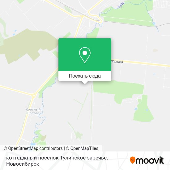 Карта коттеджный посёлок Тулинское заречье