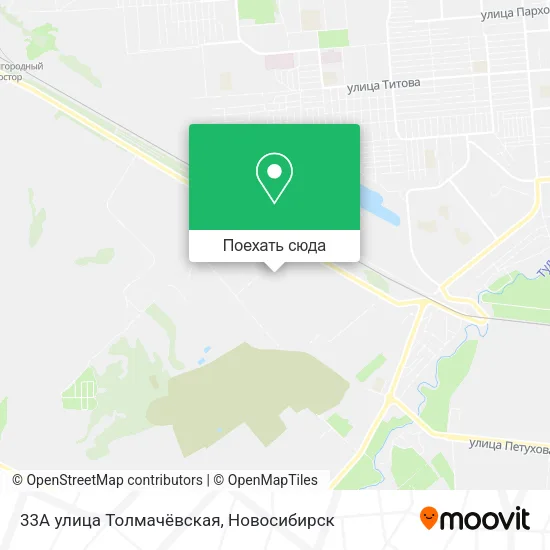 Карта 33А улица Толмачёвская