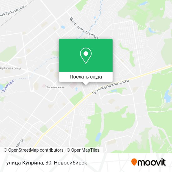 Карта улица Куприна, 30