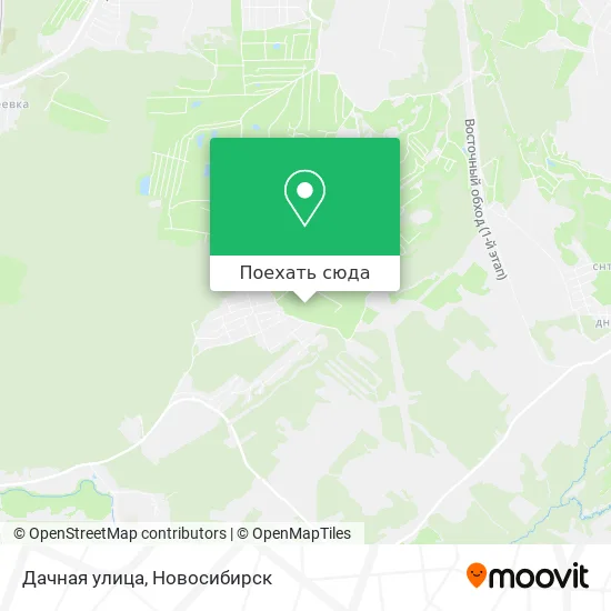 Карта Дачная улица