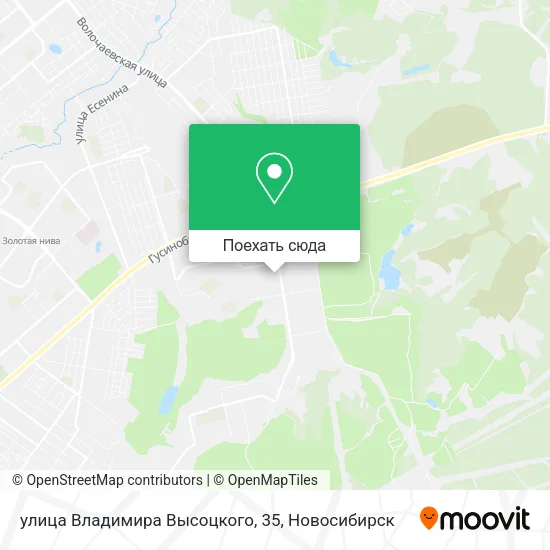 Карта улица Владимира Высоцкого, 35