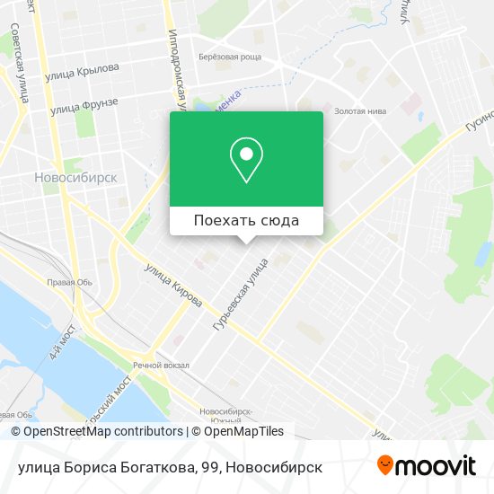 Карта улица Бориса Богаткова, 99