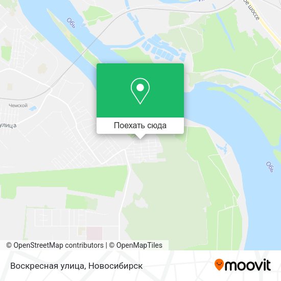 Карта Воскресная улица