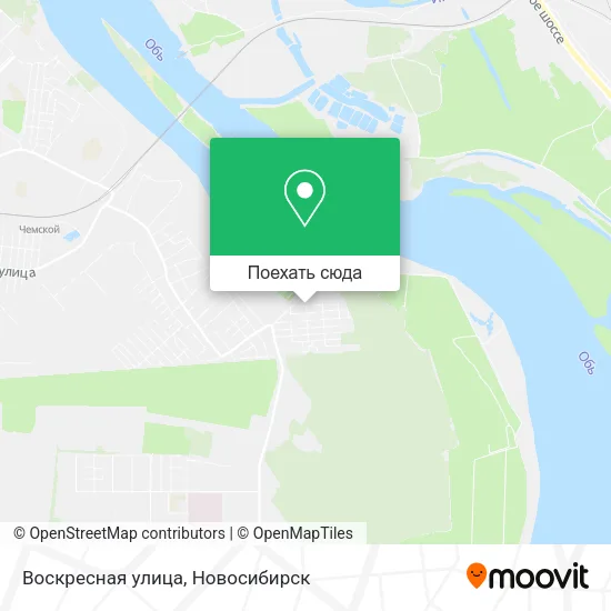 Карта Воскресная улица