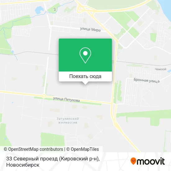 Карта 33 Северный проезд (Кировский р-н)