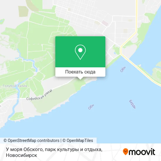 Карта У моря Обского, парк культуры и отдыха