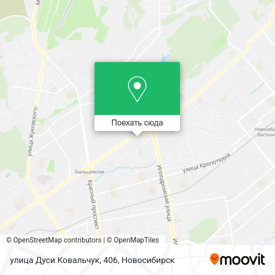 Карта улица Дуси Ковальчук, 406