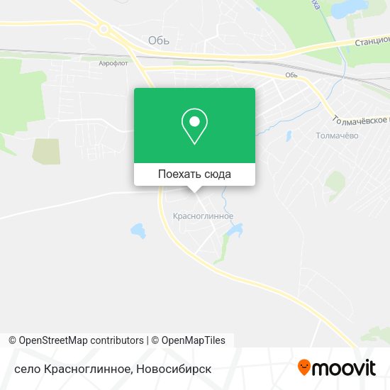 Карта село Красноглинное