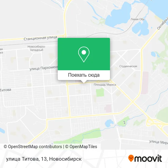 Карта улица Титова, 13