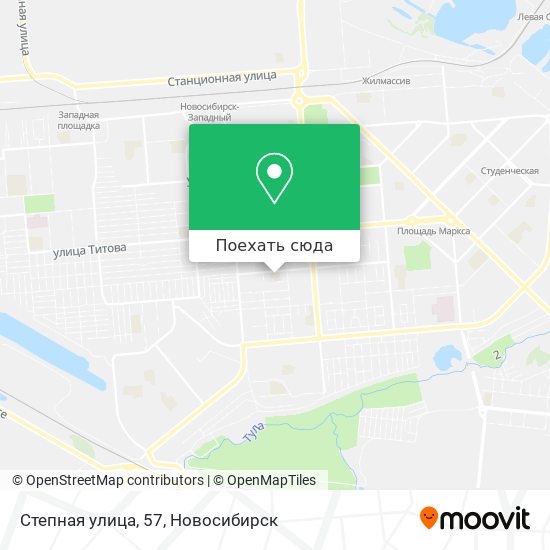 Карта Степная улица, 57