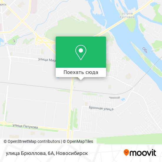 Карта улица Брюллова, 6А